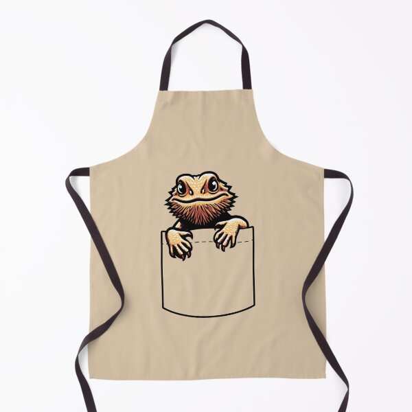 Item preview, Bearded Dragon Pogona Shirt Pocket Reptile Lizard Pet Lover Youth Light Background designed and sold by lunaticbear.