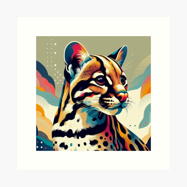 Item preview, Retro Ocelot designed and sold by ArgamaArts.