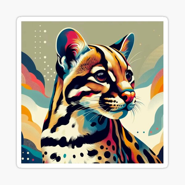 Item preview, Retro Ocelot designed and sold by ArgamaArts.