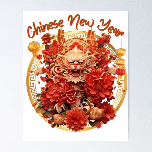 Item preview, Celebrate Chinese New Year with Majestic Designs on Redbubble - Year of Abundant Creativity designed and sold by Blendfactor.