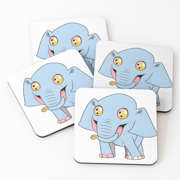Item preview, CUTE LITTLE BLUE ELEPHANT BIG EYES. designed and sold by Sanny88.