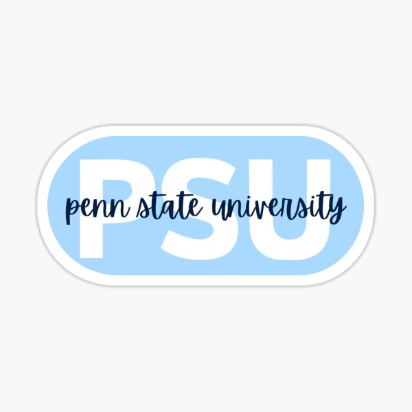 Penn State Football Logo Rugged Sticker