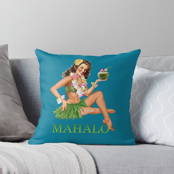 Item preview, Mahalo from Hawaii - Original Vintage Travel Poster designed and sold by -Koleidescope.