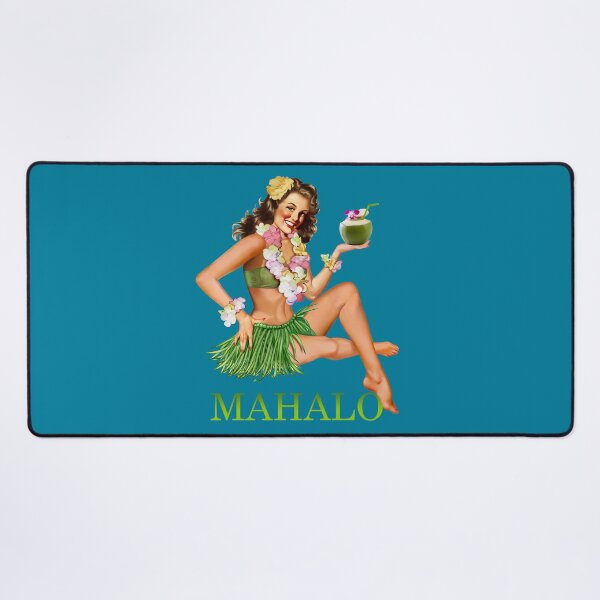 Item preview, Mahalo from Hawaii - Original Vintage Travel Poster designed and sold by -Koleidescope.