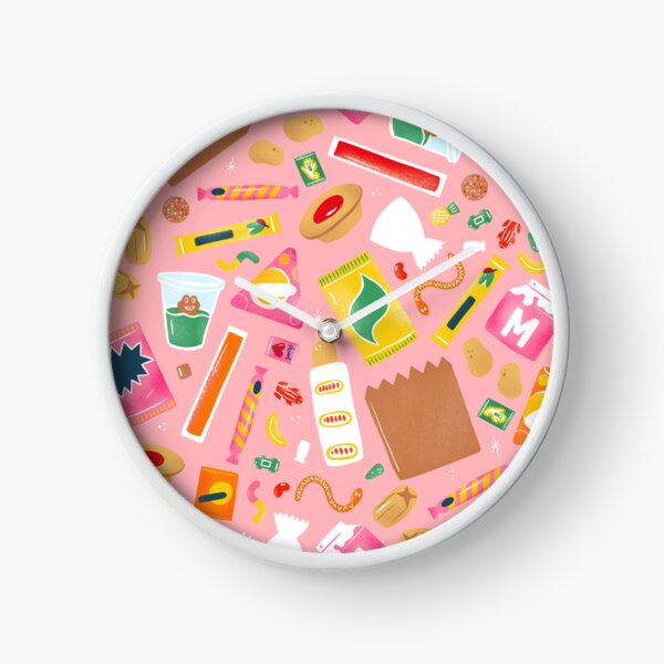 Old School Tuck Shop Snacks  Clock