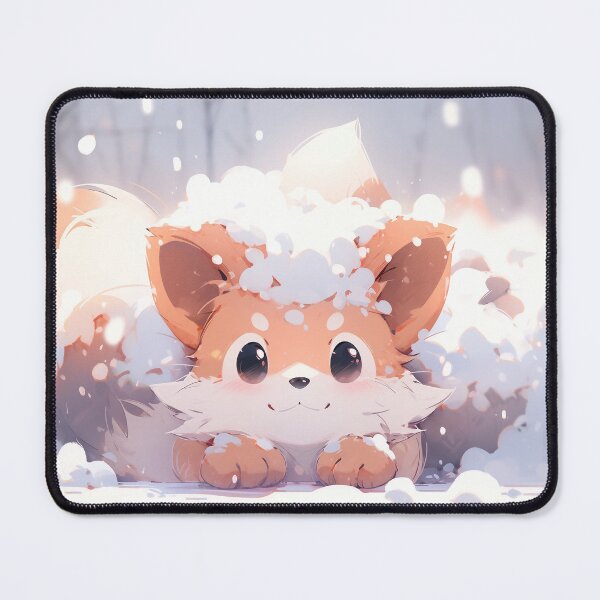 Item preview, Cute Anime Winter Red Fox designed and sold by ArtsyChaosArt.