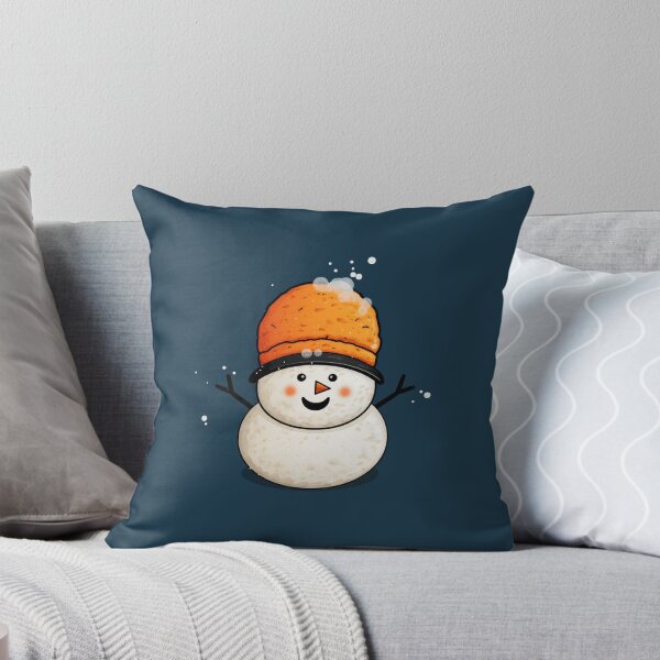 Item preview, The Joyful Smiling Snowman with a Yellow Hat designed and sold by unimuse.