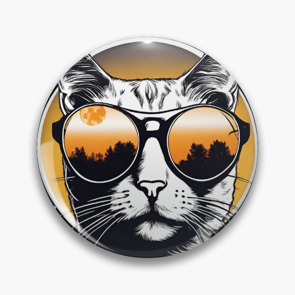 Item preview, Cat Total Solar Eclipse 2024  designed and sold by CyberArtistOne.
