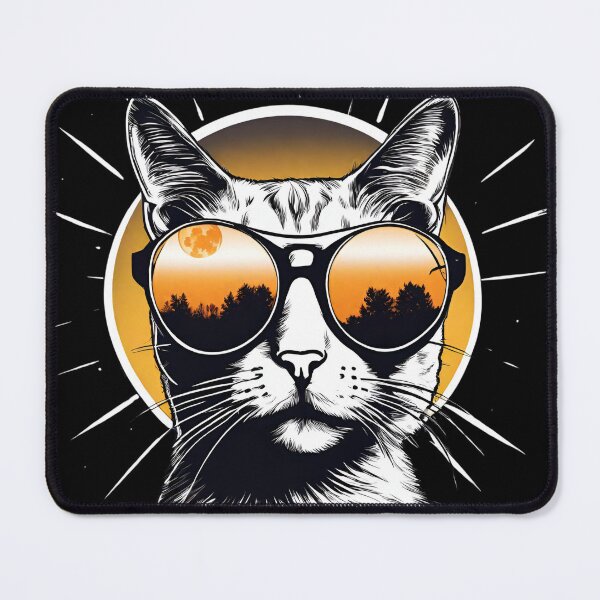 Item preview, Cat Total Solar Eclipse 2024  designed and sold by CyberArtistOne.