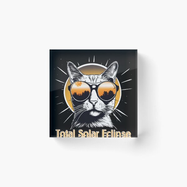 Item preview, Cat Total Solar Eclipse 2024  designed and sold by CyberArtistOne.