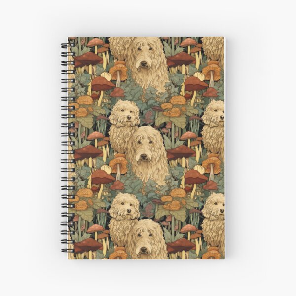 Item preview, goldendoodles with mushrooms designed and sold by darkartsflowers.