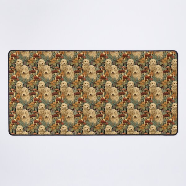 Item preview, goldendoodles with mushrooms designed and sold by darkartsflowers.