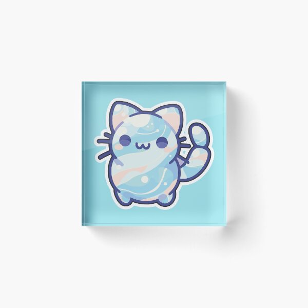 Item preview, Opal Cat Sculpture - Ethereal Feline Beauty designed and sold by WeirdDemonGames.