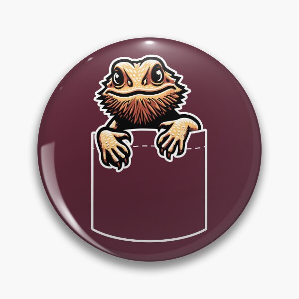 Item preview, Bearded Dragon Pogona Shirt Pocket Reptile Lizard Pet Lover Youth Dark Background designed and sold by lunaticbear.