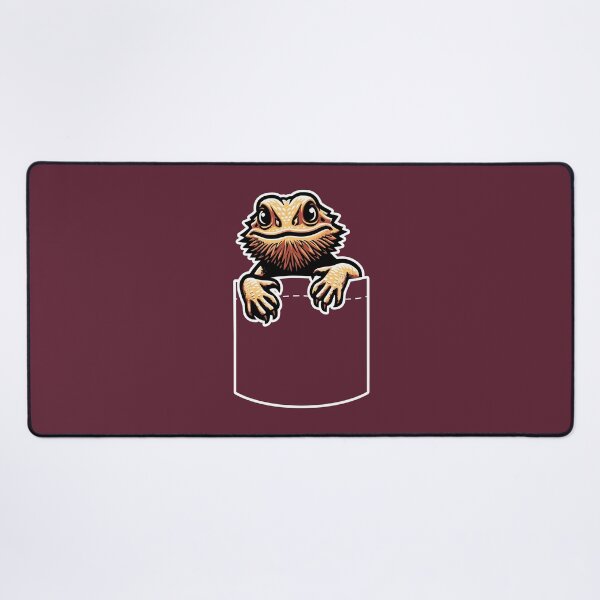 Item preview, Bearded Dragon Pogona Shirt Pocket Reptile Lizard Pet Lover Youth Dark Background designed and sold by lunaticbear.