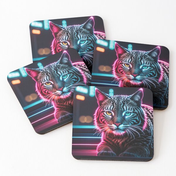 Item preview, 001 Cyberpunk Bobcat designed and sold by Alexis Art Collection.