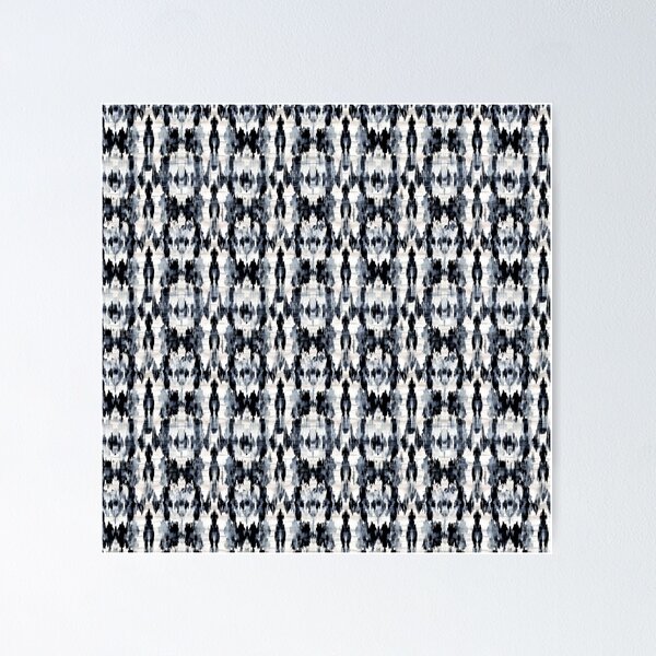 Item preview, Indigo Blue Tribal Ikat Pattern by Bossy Cat Home designed and sold by BossyCatHome.