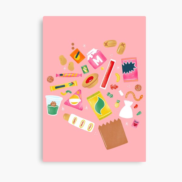 Old School Tuck Shop Snacks Canvas Print