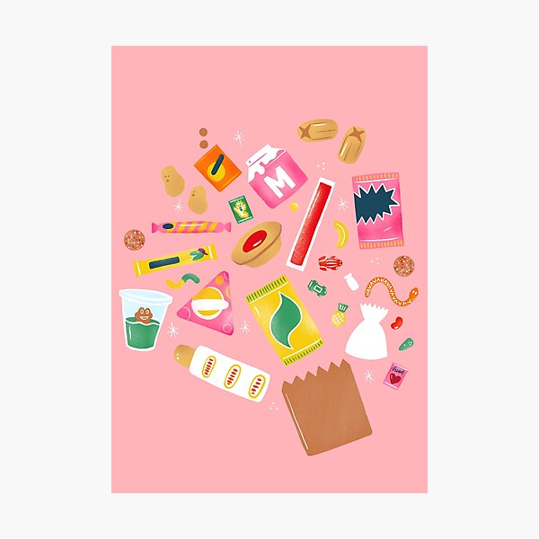 Old School Tuck Shop Snacks  Photographic Print