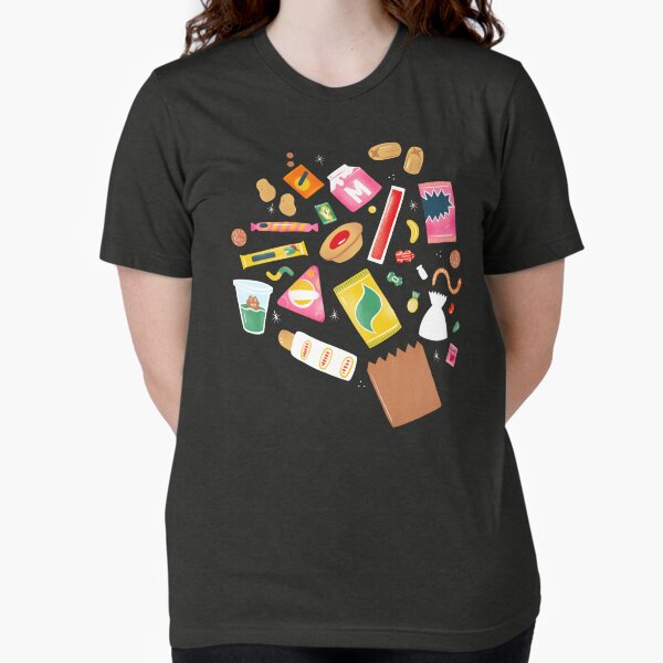 Old School Tuck Shop Snacks Tri-blend T-Shirt