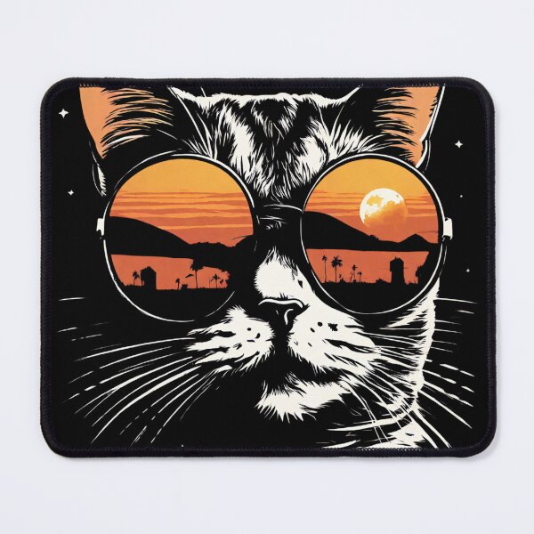 Item preview, Cat watching Total Solar eclipse April the 8 designed and sold by CyberArtistOne.