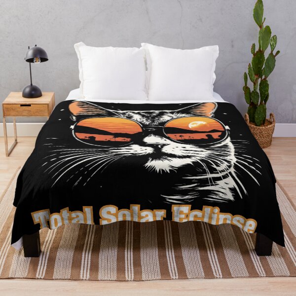 Item preview, Cat watching Total Solar eclipse April the 8 designed and sold by CyberArtistOne.