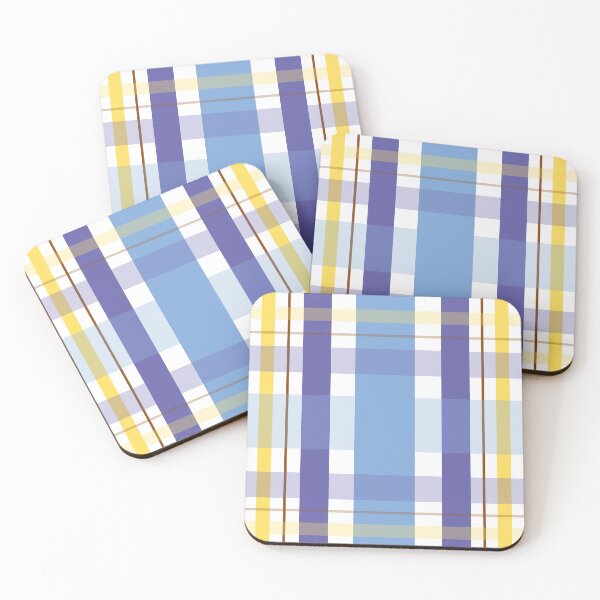 Item preview, Blue and orange plaid pattern designed and sold by pinkyfish1010.