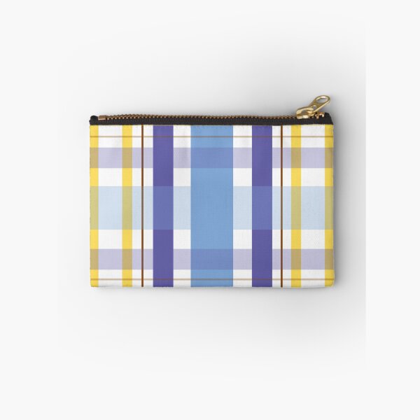 Item preview, Blue and orange plaid pattern designed and sold by pinkyfish1010.