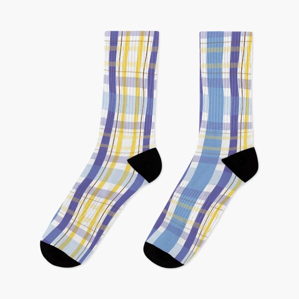 Item preview, Blue and orange plaid pattern designed and sold by pinkyfish1010.