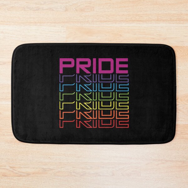 Item preview, LGBTQ PRIDE design with a row of Half Lettering in Rainbow Colours designed and sold by Foxalla.