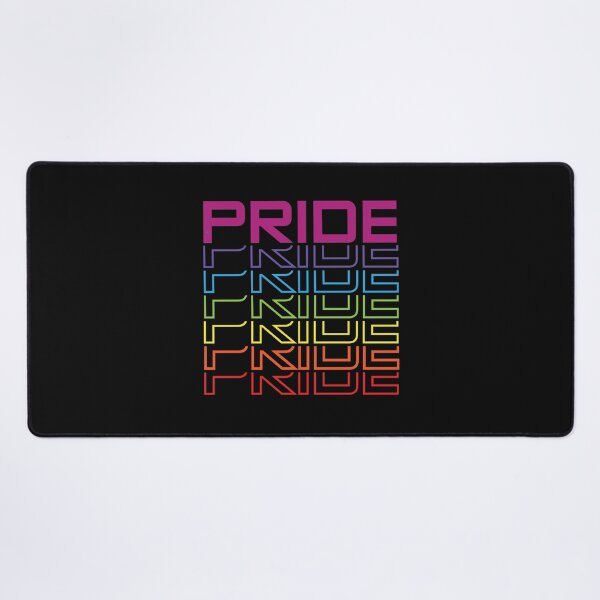 Item preview, LGBTQ PRIDE design with a row of Half Lettering in Rainbow Colours designed and sold by Foxalla.