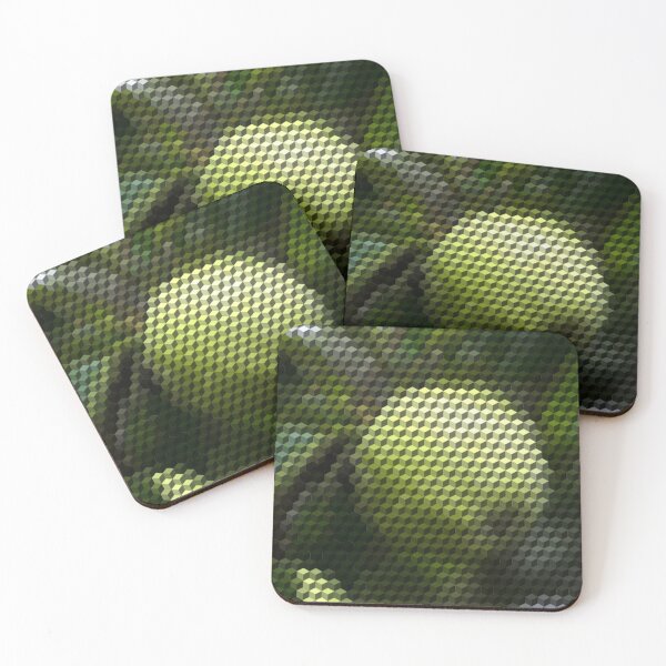 Item preview, Apple 3D Cubes Low Poly Art designed and sold by SpiroJo.