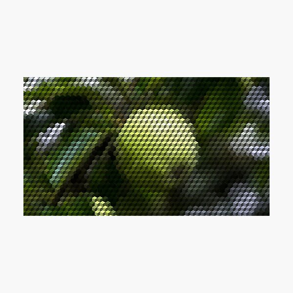 Item preview, Apple 3D Cubes Low Poly Art designed and sold by SpiroJo.