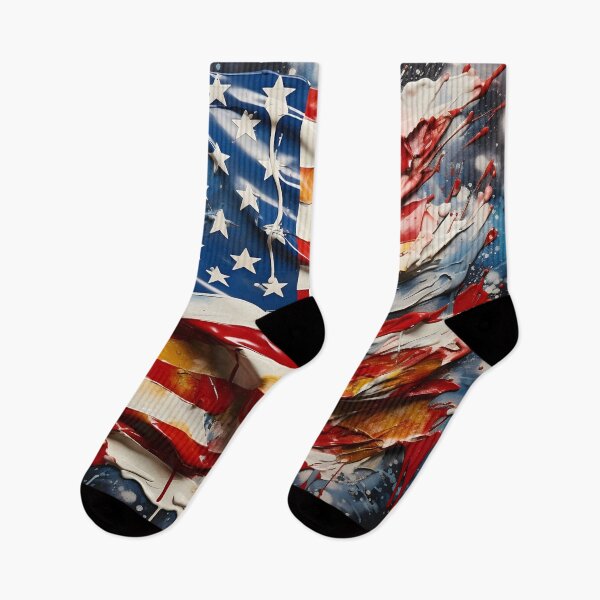 Item preview, splash paint american flag print designed and sold by dcrc.