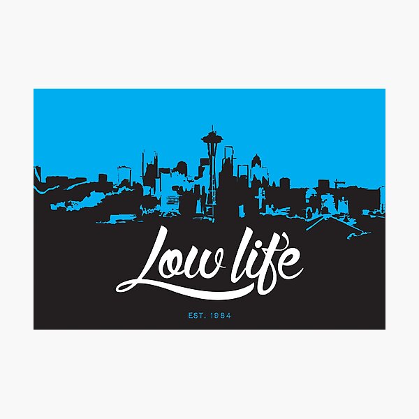 Item preview, Paisaje urbano de Seattle - Azul designed and sold by Murray-Design.