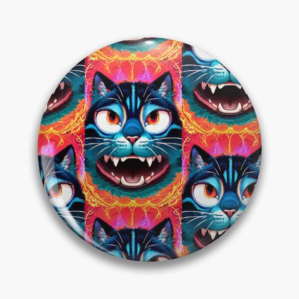 Item preview, Psychedelic Big Growl Cat designed and sold by TheDarkWardrobe.