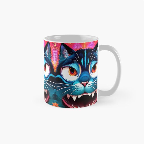 Item preview, Psychedelic Big Growl Cat designed and sold by TheDarkWardrobe.