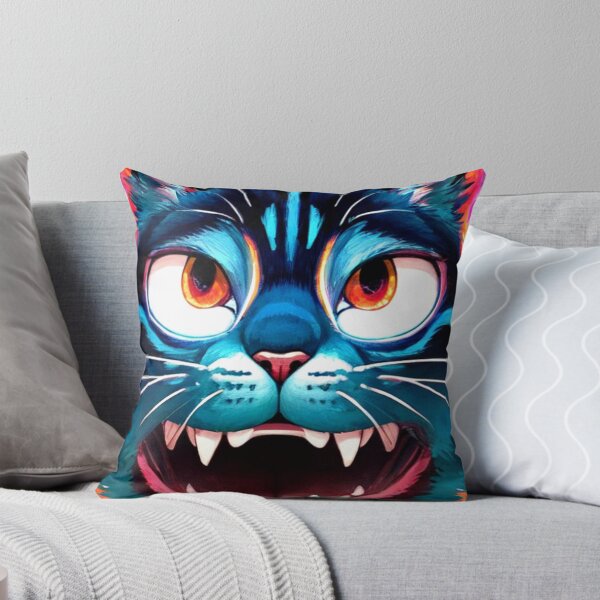 Item preview, Psychedelic Big Growl Cat designed and sold by TheDarkWardrobe.
