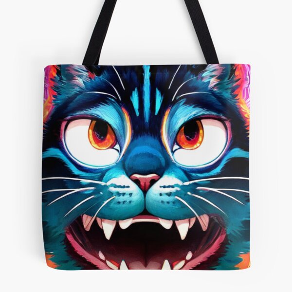 Item preview, Psychedelic Big Growl Cat designed and sold by TheDarkWardrobe.