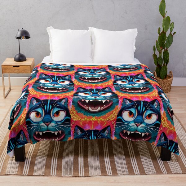 Item preview, Psychedelic Big Growl Cat designed and sold by TheDarkWardrobe.