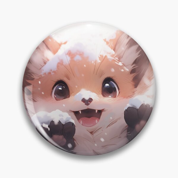 Artikelvorschau, Charmanter Anime Winter Red Fox entworfen und verkauft von ArtsyChaosArt.
