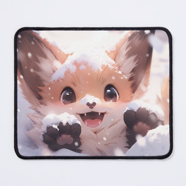 Item preview, Charming Anime Winter Red Fox designed and sold by ArtsyChaosArt.