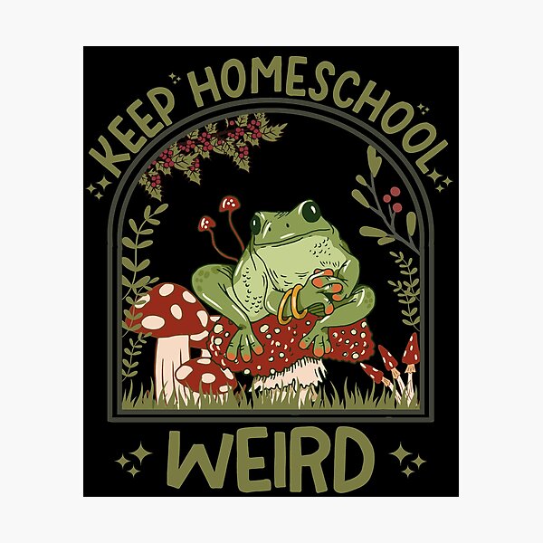 Item preview, Keep Homeschool Weird. Frog Mama Cottagecore designed and sold by ahmed2751989.