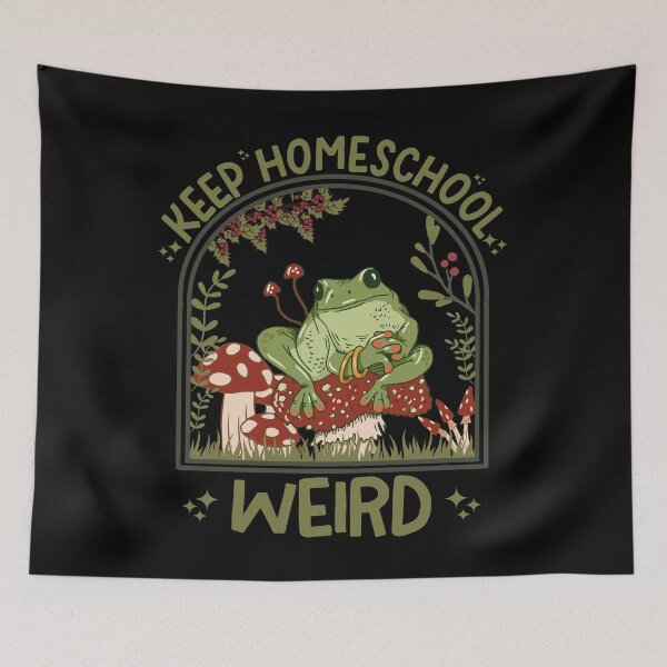 Item preview, Keep Homeschool Weird. Frog Mama Cottagecore designed and sold by ahmed2751989.