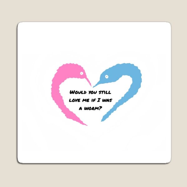 Item preview, Fuzzy worms in love designed and sold by sunnygoose.