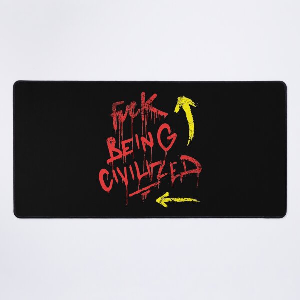 Item preview, Fuck Being Civilized Typography Graffiti designed and sold by FriskySloths.