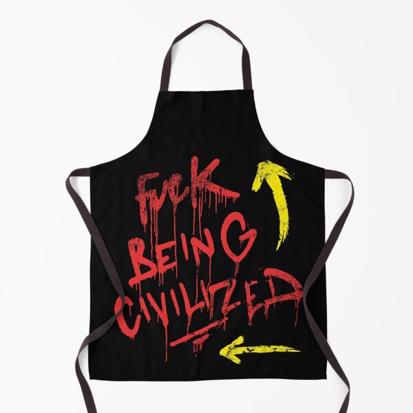 Item preview, Fuck Being Civilized Typography Graffiti designed and sold by FriskySloths.