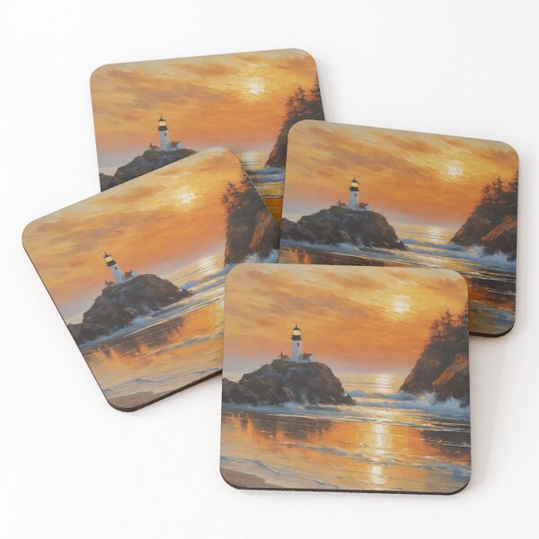 Item preview, LIGHTHOUSE AT DUSK designed and sold by Maysgallery.