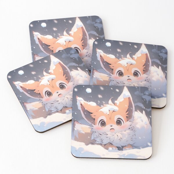 Item preview, Unique Anime Winter Red Fox Magic designed and sold by ArtsyChaosArt.