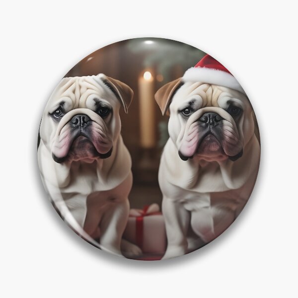Item preview, Bulldogging into the Holidays with Joy and Slobber! designed and sold by Casper1288.